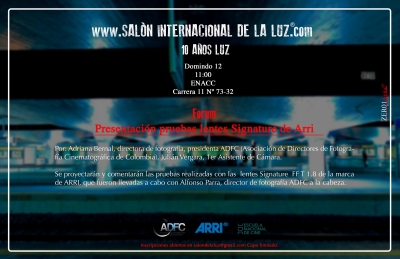 Forum - Presentación pruebas lentes Signature de Arri
